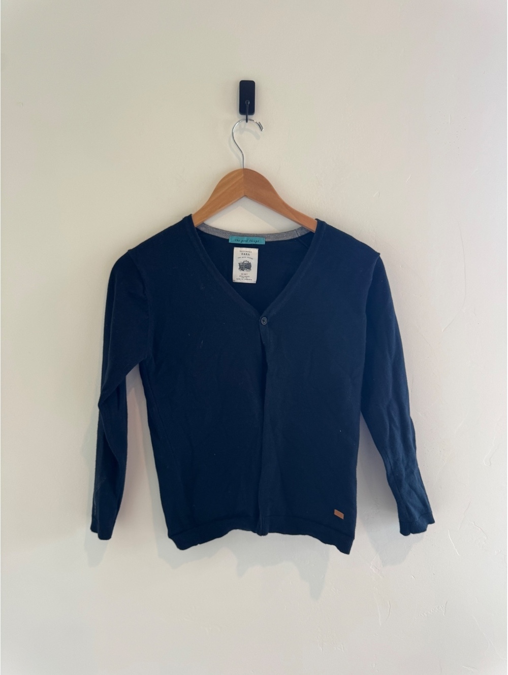 Zara The Good Things Kids Navy Cardigan Sweater Size 11–12